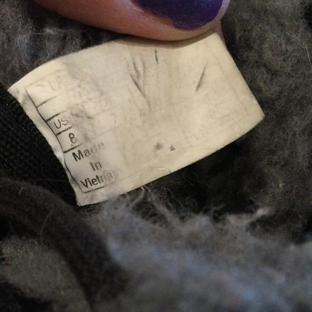 Uggs Women's Neumel High Top Boots Size 8 Black Chukka Suede Wool Treadlite Y2K - Picture 2 of 7